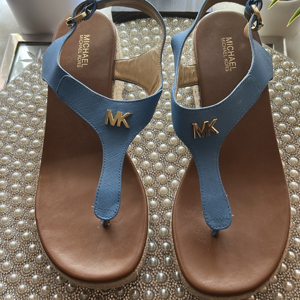 Michael Kors Blue Women's Sandals - Picture 2 of 4